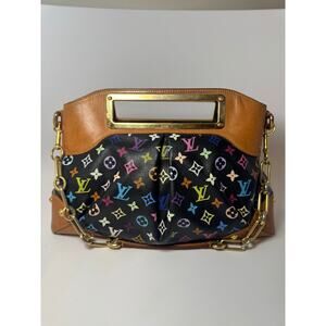Louis Vuitton Black Multicolor Judy GM Shoulder Bag